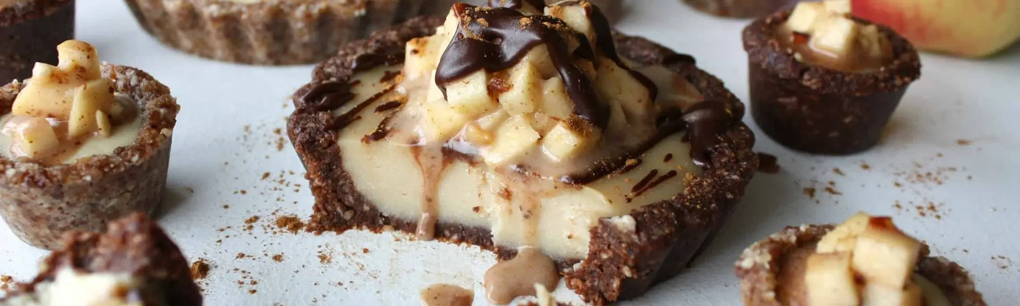 Chocolate Caramel Apple Tarts
